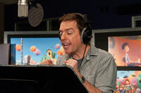 Ed Helms on the set of "Dr. Seuss' The Lorax."