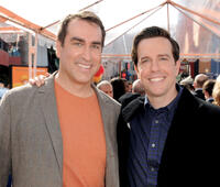 Rob Riggle and Ed Helms at California premiere of "Dr. Seuss' The Lorax."