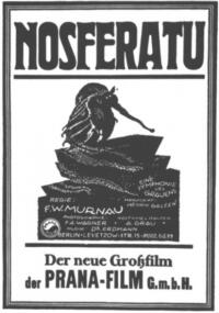 Poster art for "Nosferatu."