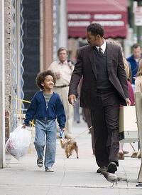 Jaden Smith and Will Smith in "The Pursuit of Happyness."