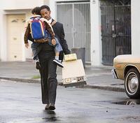 Jaden Smith and Will Smith in "The Pursuit of Happyness."