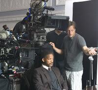 Will Smith and director Gabriele Muccino on the set of "The Pursuit of Happyness."
