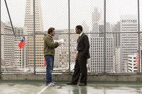 Director Gabriele Muccino and Will Smith on the set of "The Pursuit of Happyness."