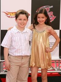 Nicholas Elia and Ariel Winter at the California premiere of "Speed Racer" - Arrivals.