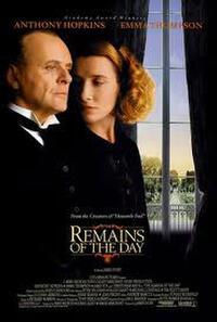 Poster art for "The Remains of the Day."