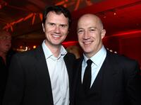 Peter Rice and Bryan Lourd at the after party of the California premiere of "The Wrestler."