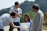 Stephen Dorff, director Sofia Coppola and producer G. Mac Brown on the set of "Somewhere."
