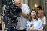 Cinematographer Harris Savides and filmmaker Sofia Coppola on the set of "Somewhere."