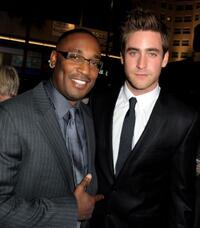 Director George Tillman, Jr. and Oliver Jackson-Cohen at the California premiere of "Faster."