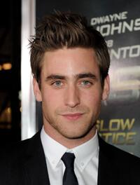 Oliver Jackson-Cohen at the California premiere of "Faster."