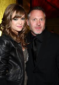 Danielle Panabaker and Producer Andrew Gunn at the after party of the California premiere of "Bedtime Stories."