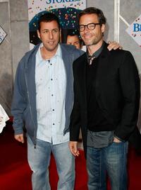 Adam Sandler and Guy Pearce at the California premiere of "Bedtime Stories."