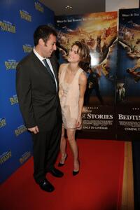 Adam Sandler and Keri Russell at the UK premiere of "Bedtime Stories."