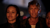 Maisha Dyson as Vanessa Brown and Eric Roberts as Ronnie Bullock in "Deadline."