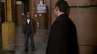 Eric Roberts as Ronnie Bullock and Steve Talley as Matt Harper in "Deadline."