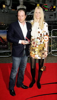 Producer Matthew Vaughn and model Claudia Schiffer at the London premiere of "Spider-Man 3."