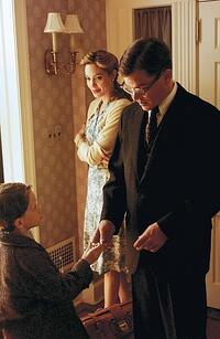 Clover Wilson (Angelina Jolie) and her husband, Edward (Matt Damon), with their son, Edward Jr. (Austin Williams) in "The Good Shepherd."