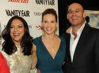 Mira Nair, Hilary Swank and producer Ted Waitt at the New York premiere of "Amelia."