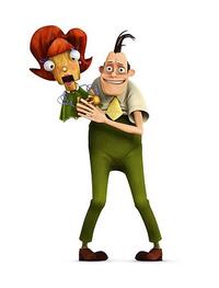 Uncle Fritz and Aunt Petunia in "Meet the Robinsons."