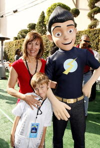 Actress Laurie Metcalf and her son Donavan at the after party of the L.A. premiere of "Meet the Robinsons."