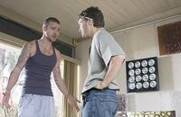 Frankie Ballenbacher (Justin Timberlake) and Jonny Truelove (Emile Hirsch) in "Alpha Dog."