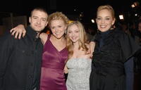 Actors Justin Timberlake, Dominique Swain, Amanda Seyfried and Sharon Stone at the Hollywood premiere of "Alpha Dog."