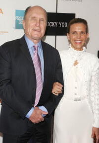 "Lucky You" star Robert Duvall and Luciana Pedraza at the premiere at the Tribeca Film Festival in N.Y.