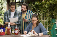 Sam Jaeger, Kevin Smith and Jennifer Garner in "Catch and Release."