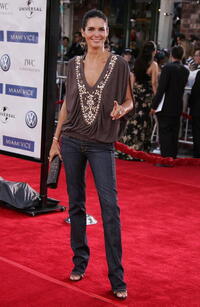 Angie Harmon at the Westwood premiere of "Miami Vice"