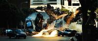 The alien Starscream goes on a destructive rampage in "Transformers."