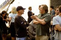 Producers Ian Bryce and Lorenzo di Bonaventura on the set of "Transformers."