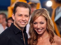 Jon Cryer and wife Lisa Joyner at the "Transformers" premiere.