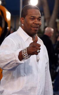 Busta Rhymes at the "Transformers" premiere.