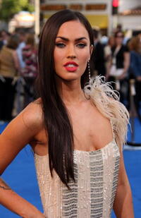 Megan Fox at the "Transformers" premiere.