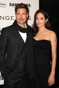 Brad Pitt and Angelina Jolie at the New York premiere of "Changeling."