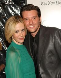 Sarah Paulson and Jason Butler Harner at the New York premiere of "Changeling."