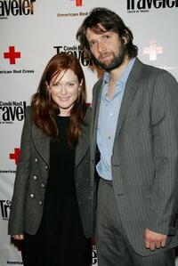 "Next" star Julianne Moore and Bart Freundlich at the Conde Nast Travelers Annual Hot List issue party in N.Y.