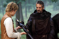 Brom (Jeremy Irons) gives one of his most cherished possessions -- his sword -- to Eragon (Ed Speleers) in "Eragon."