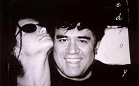 Penelope Cruz and Pedro Almodovar, director of "Volver."