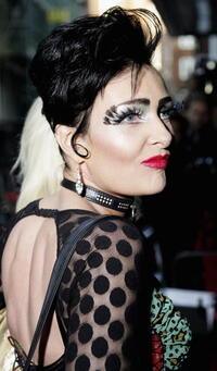 Singer Siouxsie Sioux at the "Volver" premiere in  London.