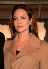 Actress Angelina Jolie at the L.A. premiere of "Beowulf."
