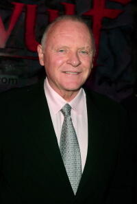 Actor Anthony Hopkins at the L.A. premiere of "Beowulf."
