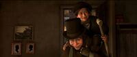 Bob Cratchit and Tiny Tim voiced by Gary Oldman in "Disney's A Christmas Carol."