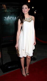 Actress Emmy Rossum at the L.A. premiere of "Zodiac."