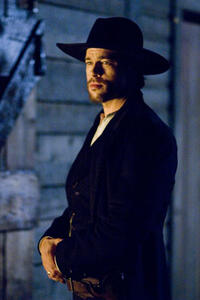 Brad Pitt in "The Assassination of Jesse James by the Coward Robert Ford."   