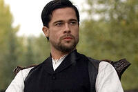 Brad Pitt in "The Assassination of Jesse James by the Coward Robert Ford."   