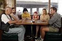 Alan Arkin, Steve Carell, Paul Dano, Abigail Breslin, Toni Collette and Greg Kinnear in "Little Miss Sunshine.''