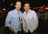 Greg Kinnear and Steve Carell at the after party of the "Little Miss Sunshine" premiere in California.