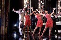 Eddie Murphy, as James 'Thunder' Early, and the "Dreamgirls."