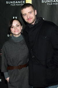 Christina Ricci and Justin Timberlake at the Sundance Film Festival premiere of "Black Snake Moan."  